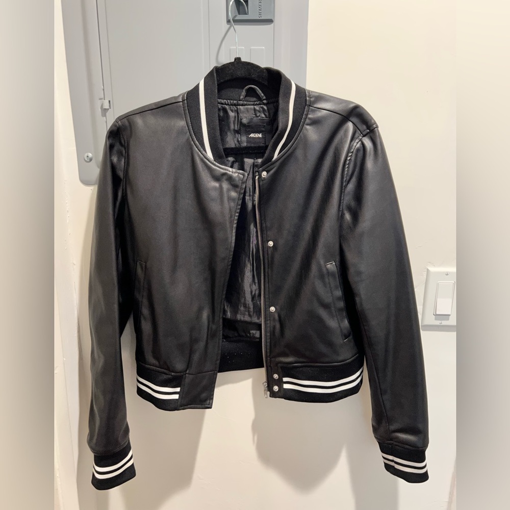 Black pleather jacket from Ardene
